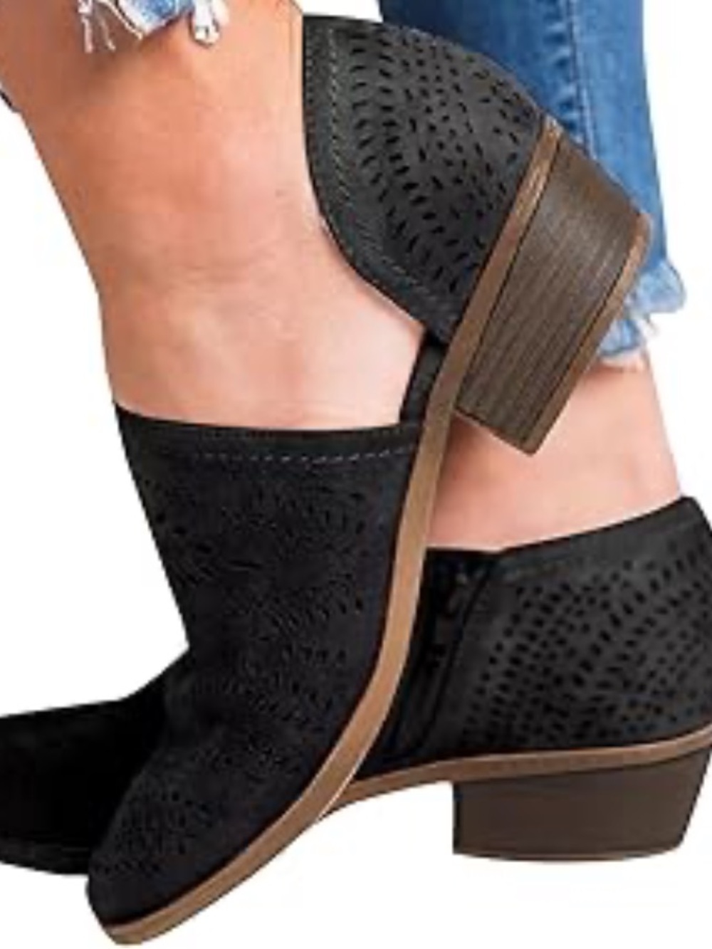 Catherine Malandrino "Flakey" Ankle cutout Bootie size 8 black